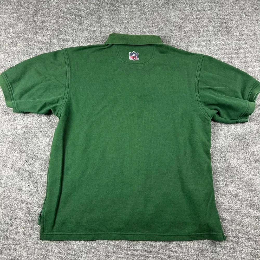 Starter Polo Shirt Mens Large Green Packers NFL‎ Pro Line Short Sleeve Vintage